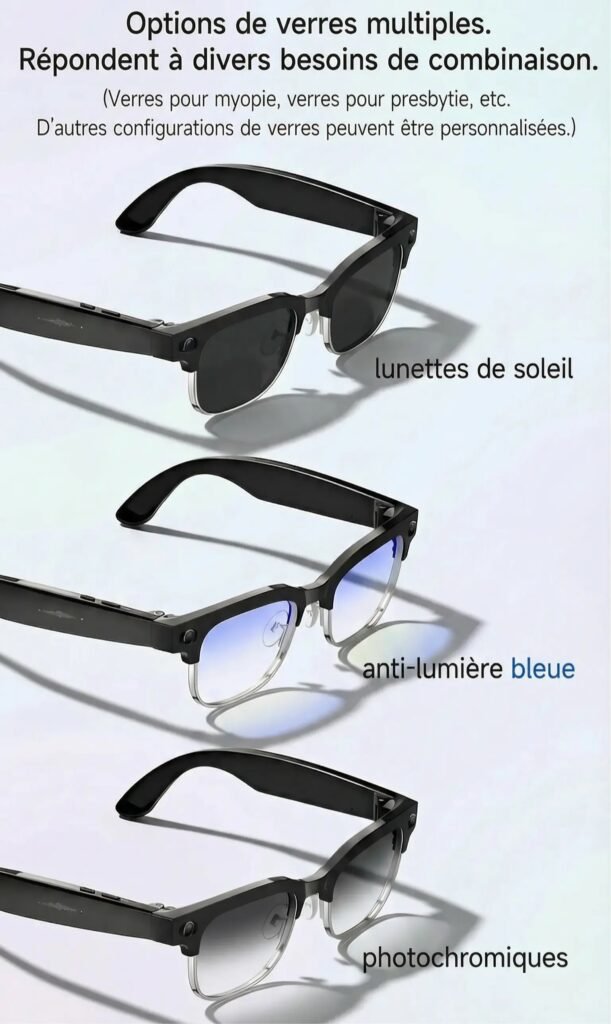 Lunettes connectées IA intelligentes varaiantes Lunettes connectées IA intelligentes varaiantes